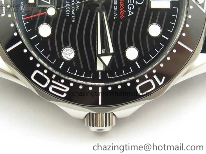 0324 2018 Seamaster Diver 300M VSF Best Edition Black Ceramic Dial on Black Gray Nato Strap A Unique 8057